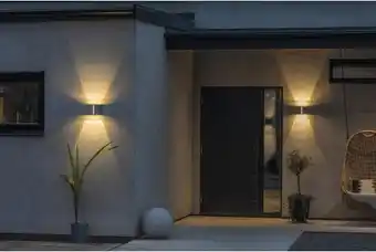 Hornbach Led wandleuchte 12 w 200 lm 3000 k warmweiß 4-flammig ip54 weiß Angebot