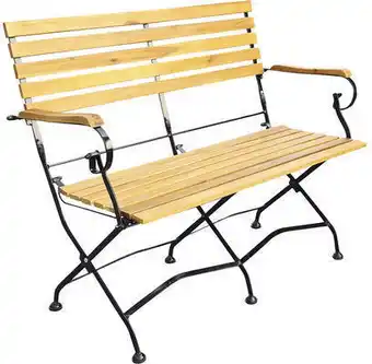 Hornbach Gartenbank holz-klappbank garden place 2-sitzer akazie braun schwarz Angebot