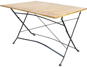 Hornbach Gartentisch garden place holz klapptisch 120 x 80 x 74 cm akazie braun schwarz Angebot