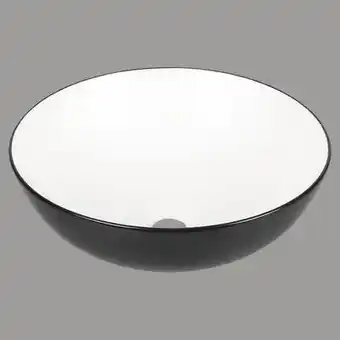 Hornbach Aufsatzwaschbecken duo rund 39,5 cm schwarz weiß Angebot