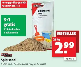Liebmarkt Go/On Spielsand 25kg Angebot