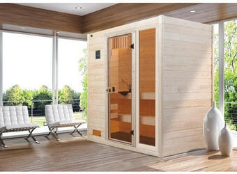 Hornbach Massivholzsauna weka valida gtf inkl. 7,5 kw ofen u.digitaler steuerung mit fenster und ganzglastüre aus klarglas Angebot