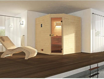 Hornbach Massivholzsauna weka valida eck gt inkl. 7,5 kw ofen u.digitaler steuerung ohne fenster mit ganzglastüre aus klarglas Angebot