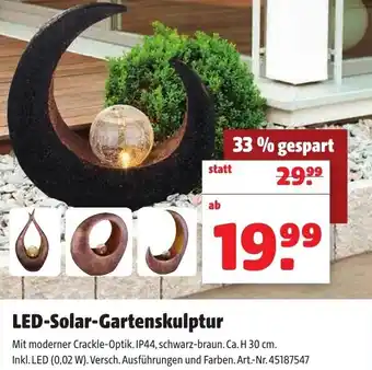 Liebmarkt LED-Solar-Gartenskulptur H30cm Angebot