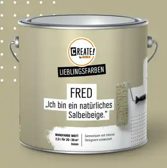 OBI Create! by obi lieblingsfarben wandfarbe fred salbeibeige matt 2,5 l Angebot