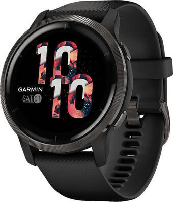 Media Markt Garmin smartwatch venu 2 45mm, schwarz/schiefergrau (010-02430-11) Angebot