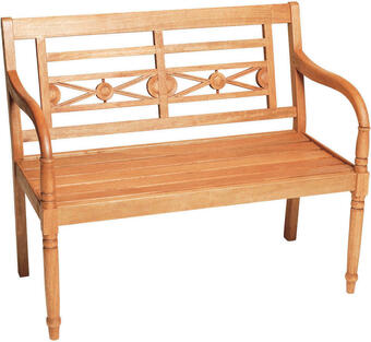 XXXLutz Gartenbank 107/60/90 cm in naturfarben Angebot