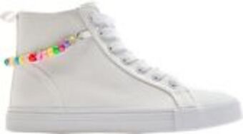 Deichmann Mid cut sneaker in weiß Angebot