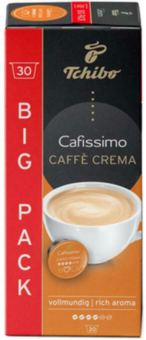 Billa Tchibo cafissimo caffe crema vollmundig 30er Angebot