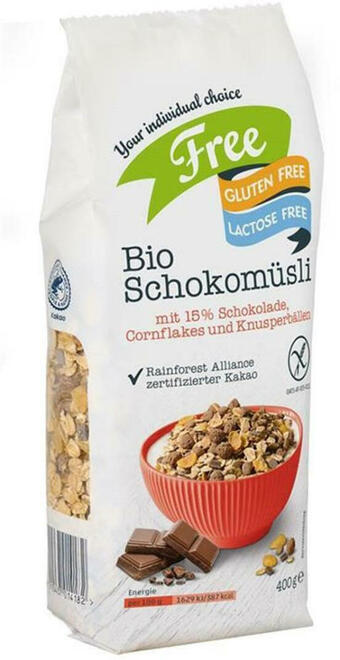 Billa Free bio schoko müsli glutenfrei Angebot