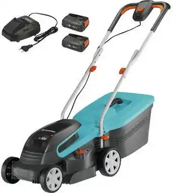 Hornbach Akku rasenmäher gardena powermax 32/36v ( power for all ) inkl. 2 akku 18 v 2,5 ah und ladegerät Angebot