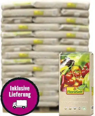 Hornbach Tomaten- & gemüseerde ohne torf floraself nature 54x40 l (= 2,16 m³) palette inkl. lieferung Angebot
