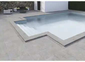 Hornbach Flairstone poolumrandung beckenrandstein luserna doree ablauf grau 60 x 15 cm Angebot