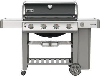 Hornbach Gasgriller weber genesis® ii e-410 gbs schwarz mit 4 brenner, deckelthermometer, fettauffangschale, grillrost, seitenablage u Angebot