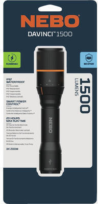 Hornbach Led taschenlampe nebo davinci™ 1500 ip67 schwarz Angebot