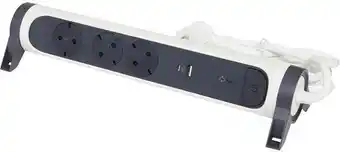 Hornbach Steckdosenleiste legrand 3-fach + 3 x usb 1,5 m weiß / schwarz Angebot