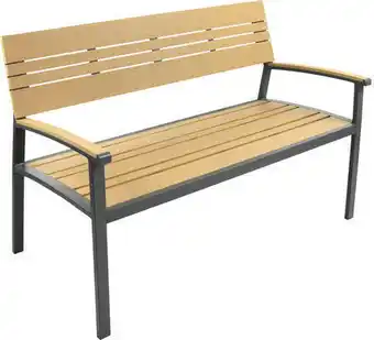 Hornbach Gartenbank garden place aluminium 126x59x85 cm holzoptik Angebot
