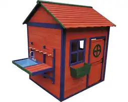 Spielhaus mit außenküche 128 x 124 x 150 cm