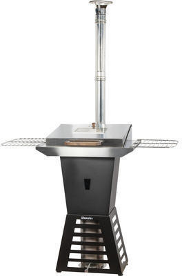 Hornbach Stromloser pelletgrill holzekohlegrill wamsler mit gussplatte 125,5 x 63 x 208 cm stahl quadratisch mit deckel schwarz Angebot