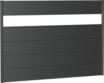 Hornbach Zaunelement aluminium biohort mit glaseinsatz 200 x 135 cm dunkelgrau-metallic Angebot