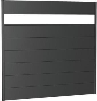 Hornbach Zaunelement aluminium biohort mit glaseinsatz 200 x 180 cm dunkelgrau-metallic Angebot