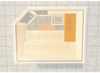 Hornbach Sauna querliege weka 74x50 cm für saunatiefe 144x148 cm Angebot