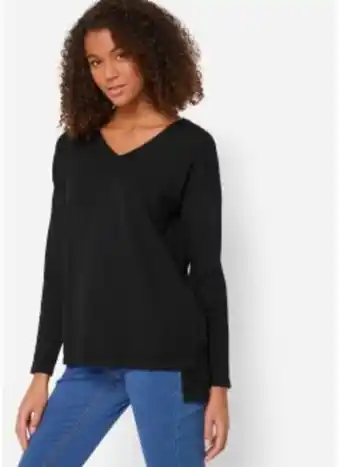 Bonprix Vokuhila pullover mit seitenschlitz Angebot