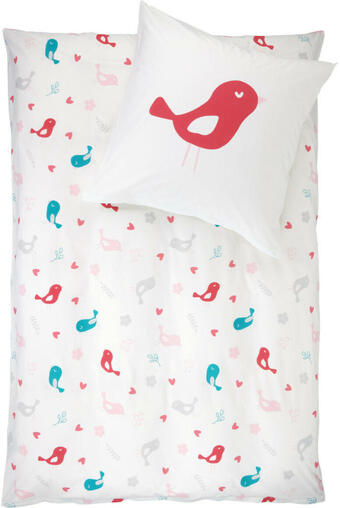 Ernsting's family Kinder bettwäsche mit vogel-motiven Angebot