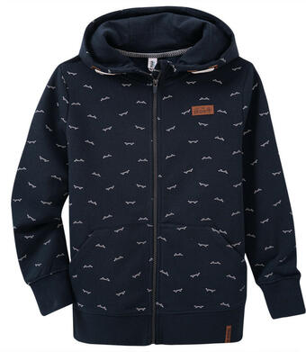 Ernsting's family Jungen sweatjacke mit skateboard-allover Angebot