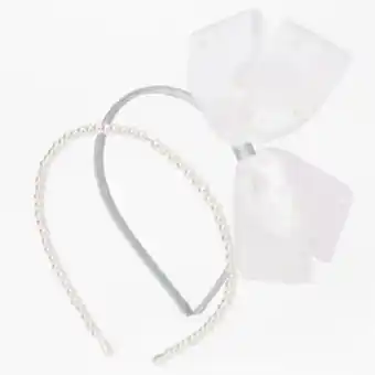 Claire's Claire's club special occasion loopy pearl headbands - 2 pack Angebot