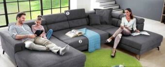 Polstermöbel Fischer Wohnlandschaft stoff Angebot