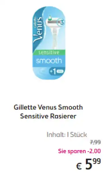 Bipa Gillette Venus Extra Smooth Sensitive Rasierer Angebot