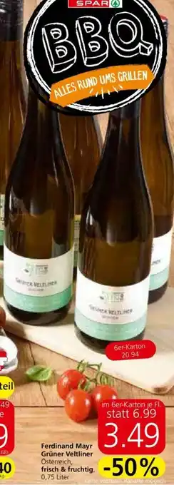 Interspar Ferdinand Mayr Gruner Veltliner 750ml Angebot