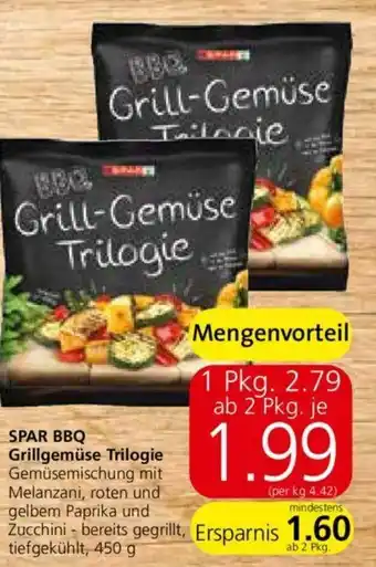 Interspar Spar BBQ Grillgemuse Trilogie 450g Angebot