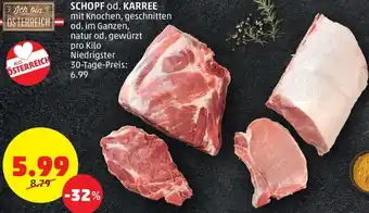 PENNY Schopf od. Karee pro kilo Angebot