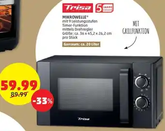 PENNY Trisa Mikrowelle ca. 36 x 45,2 x 26,2 cm Angebot