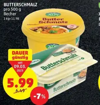 PENNY Butterschmalz 500g Angebot