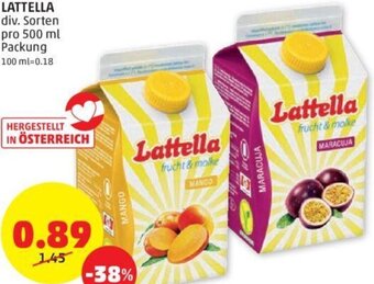 PENNY Lattella 500 ml Angebot