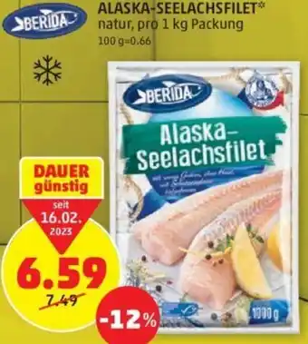 PENNY Alaska-Seelachsfilet 1 kg Angebot