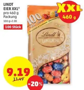PENNY Lindt Eier XXL 460 g Angebot
