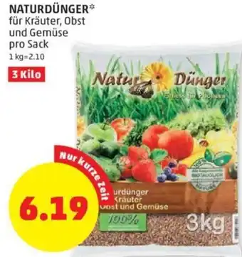 PENNY Naturdünger 3 kilo Angebot