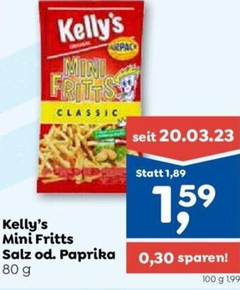 ADEG Kelly's Mini Fritts Salz od. Paprika 80 g Angebot
