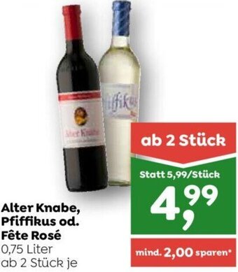 ADEG Alter Knabe, Pfiffikus od. Fête Rosé 0,75 Liter Angebot