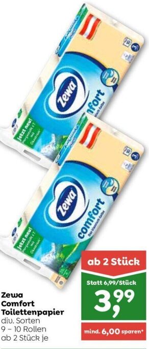 ADEG Zewa Comfort Toilettenpapier Angebot