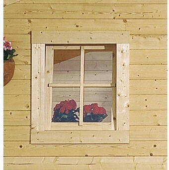 Hornbach Einzelfenster für gartenhaus 28 mm karibu (dreh/kipp) anschlag rechts 69x80 cm natur Angebot
