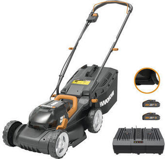 Hornbach Akku-rasenmäher worx wg779e inkl akkus und ladegerät Angebot
