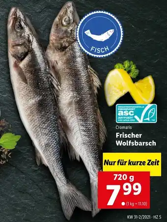 Lidl Cromaris Frischer Wolfsbarsch 720g Angebot