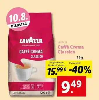 Lidl Lavazza Caffe Crema Classico Angebot