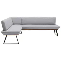 XXXLutz Eckbank 183/203 cm in schwarz, eichefarben, hellgrau Angebot