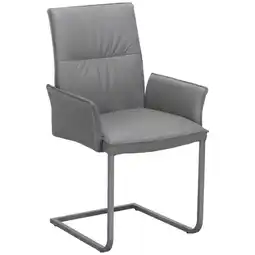 XXXLutz Armlehnstuhl in edelstahl echtleder pigmentiert Angebot